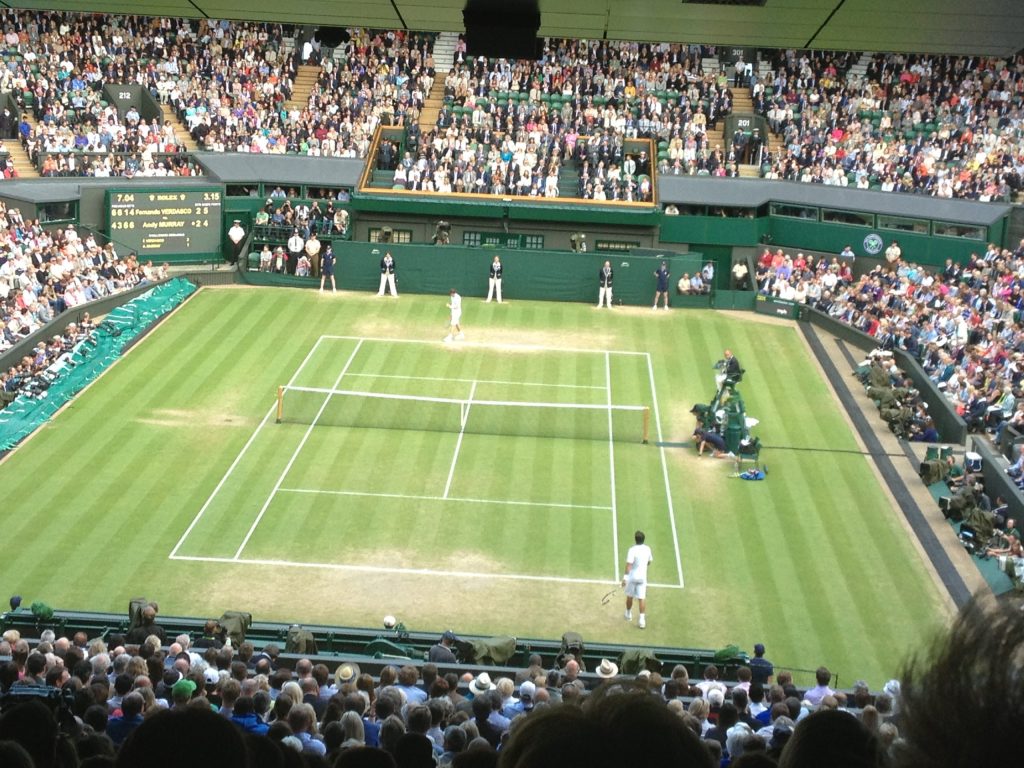 Andy Murray on Centre Court, Wimbledon