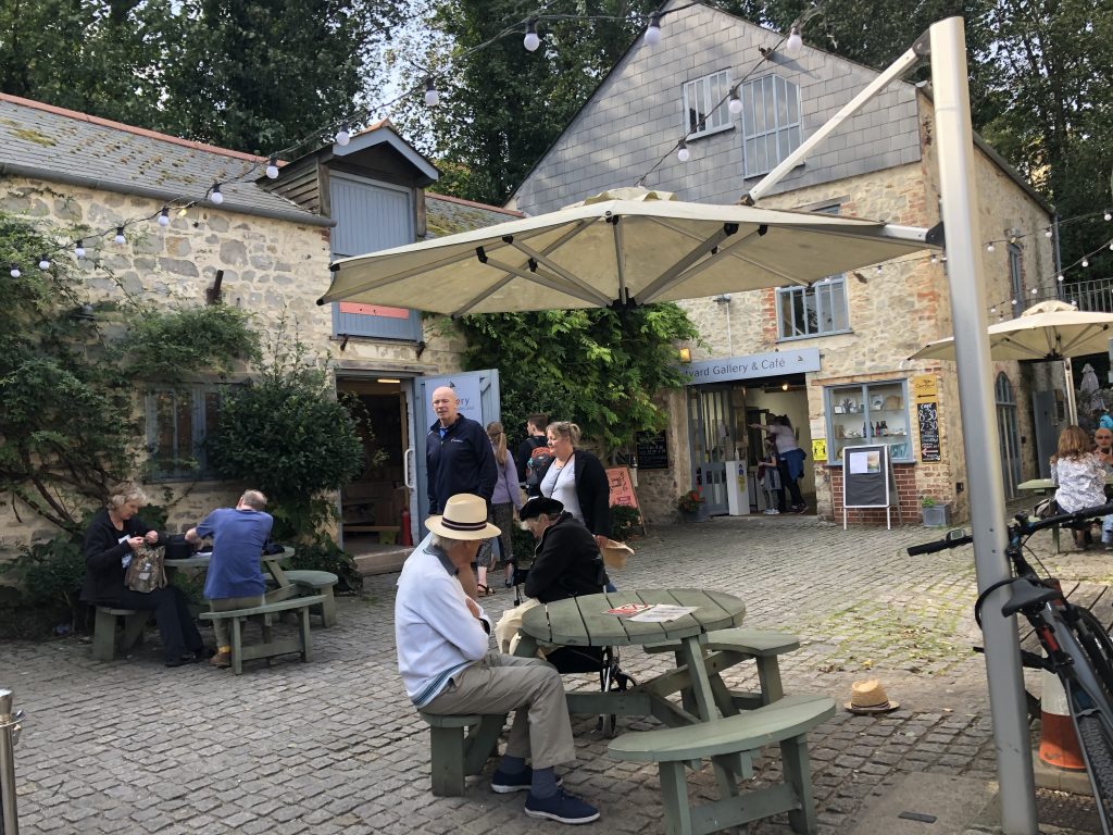 Town Mill courtyard cafe, Lyme Regis