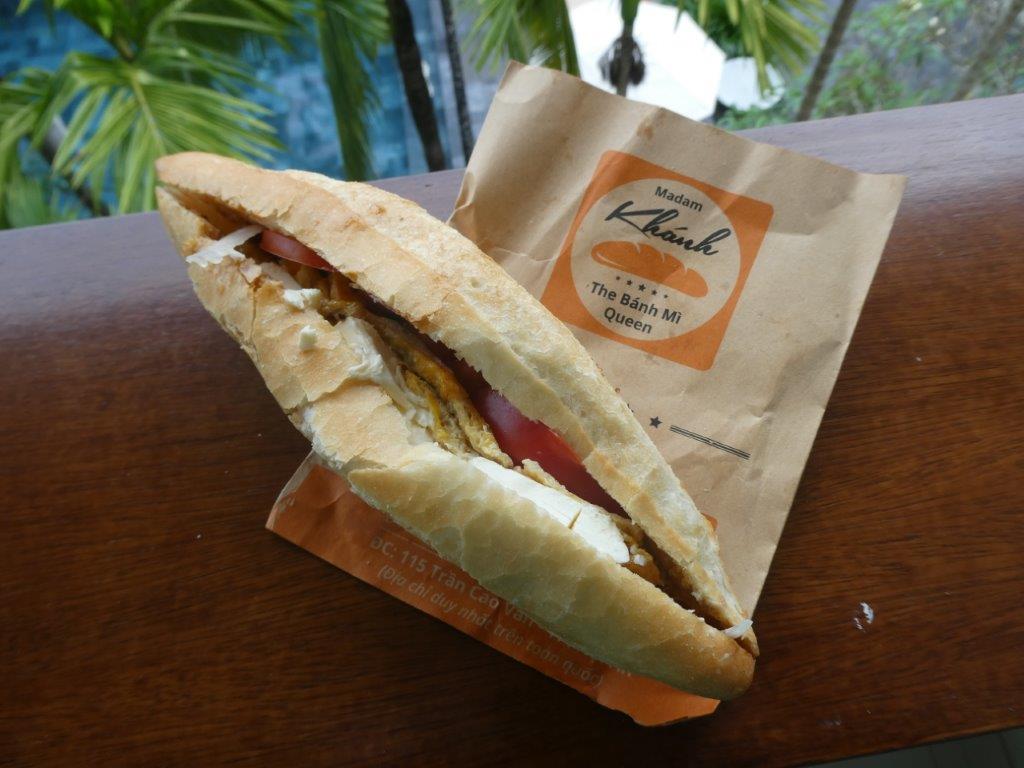 Veggie Banh Mi from the Banh Mi Queen, Hoi An