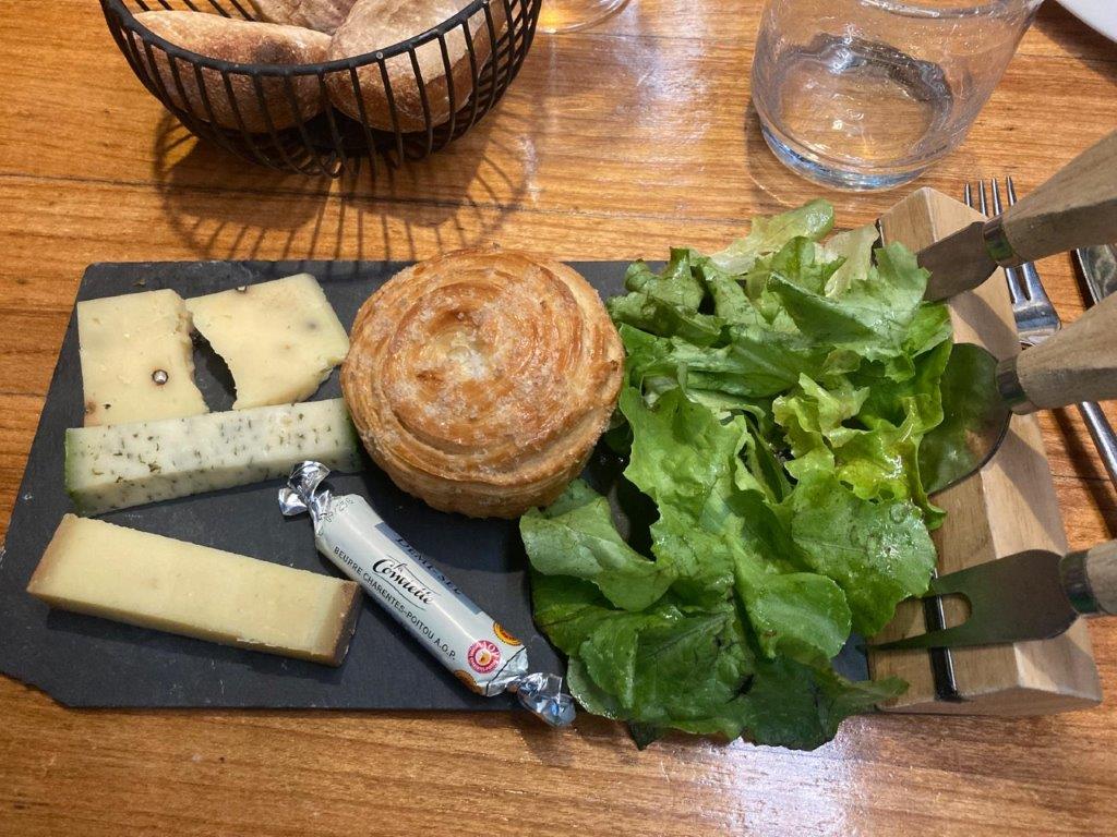 Cheese board at Le Quai, Amiens