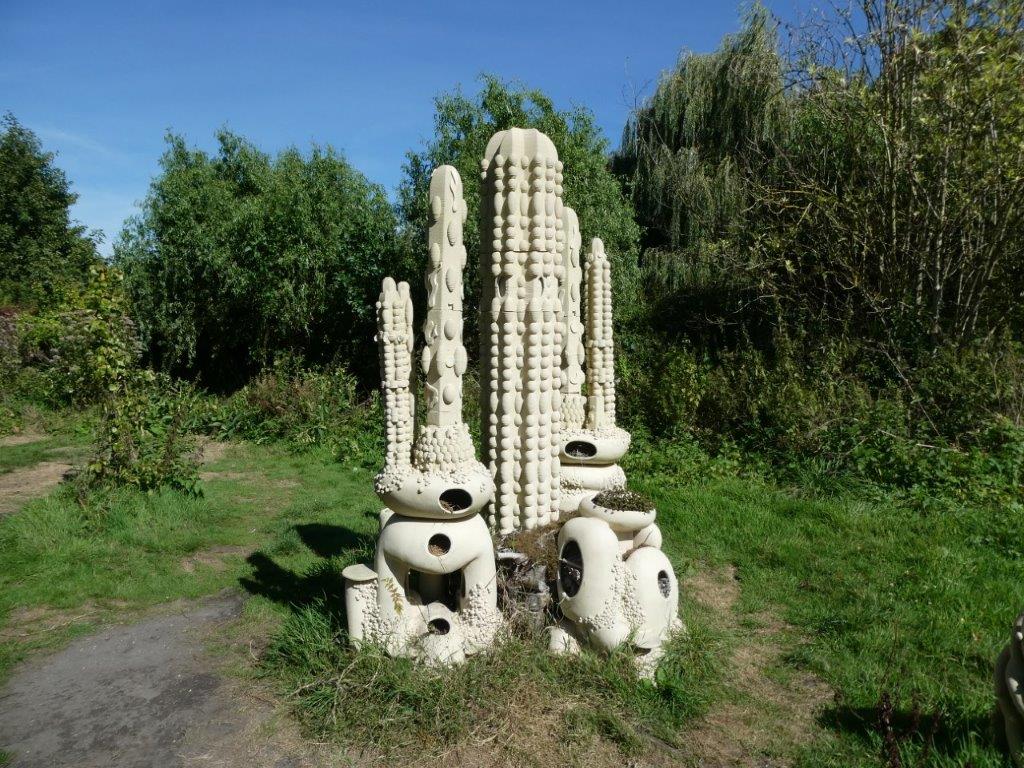 Ceramic sculpture at International Garden Festival, Amiens