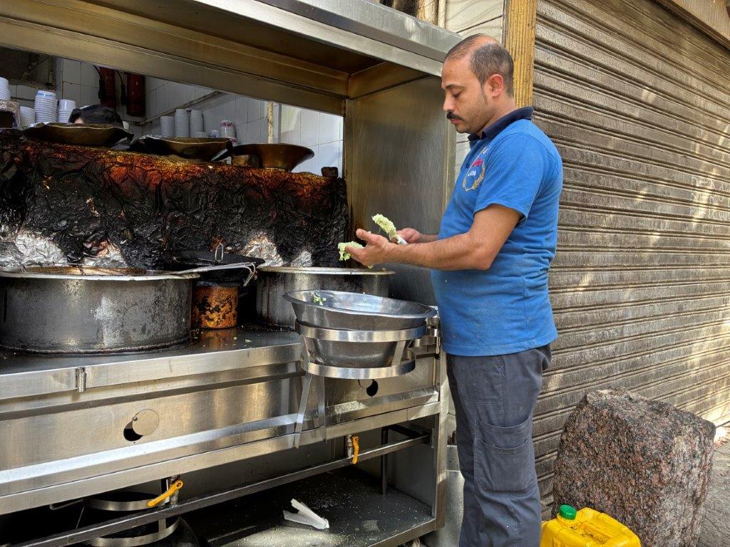 TAAMIYA (EGYPTIAN FALAFEL) being made at Borai, Cairo