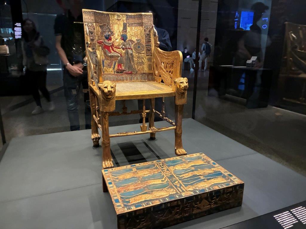 Tutankhamun's Throne at the Grand Egyptian Museum