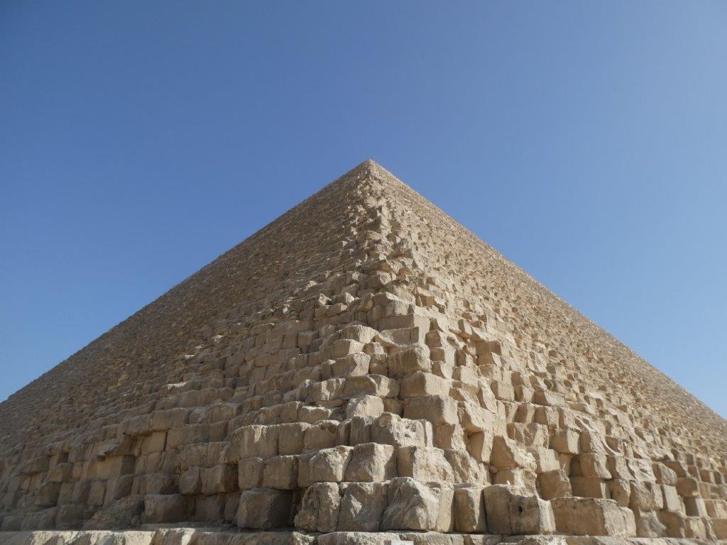 Close up of the Great Pyramid of Khufu, Giza