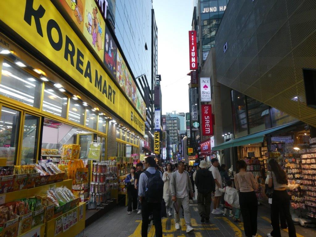 Shopping in Myeongdong, Seoul