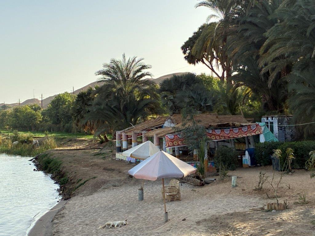 Dahabiya beach stop on the Nile