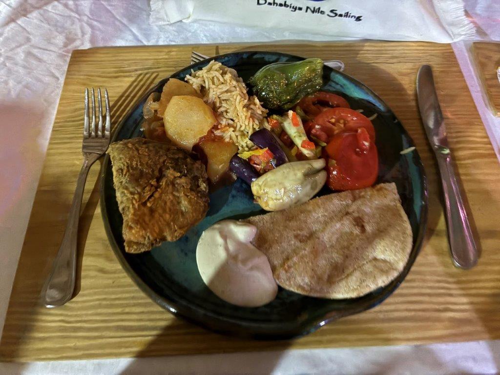 Dinner on the dahabiya