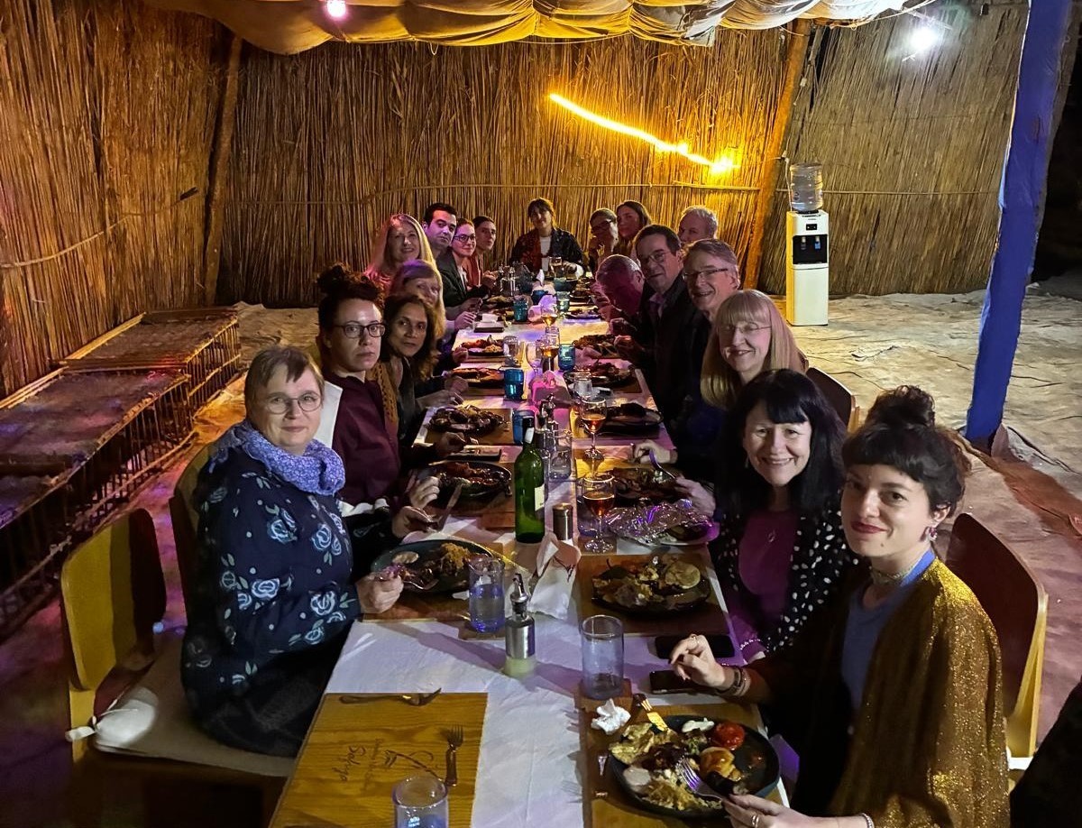 Dinner on an island on the River Nile