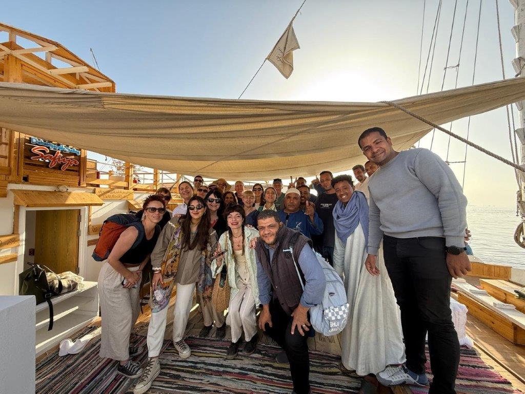 Dahabiya guests and crew