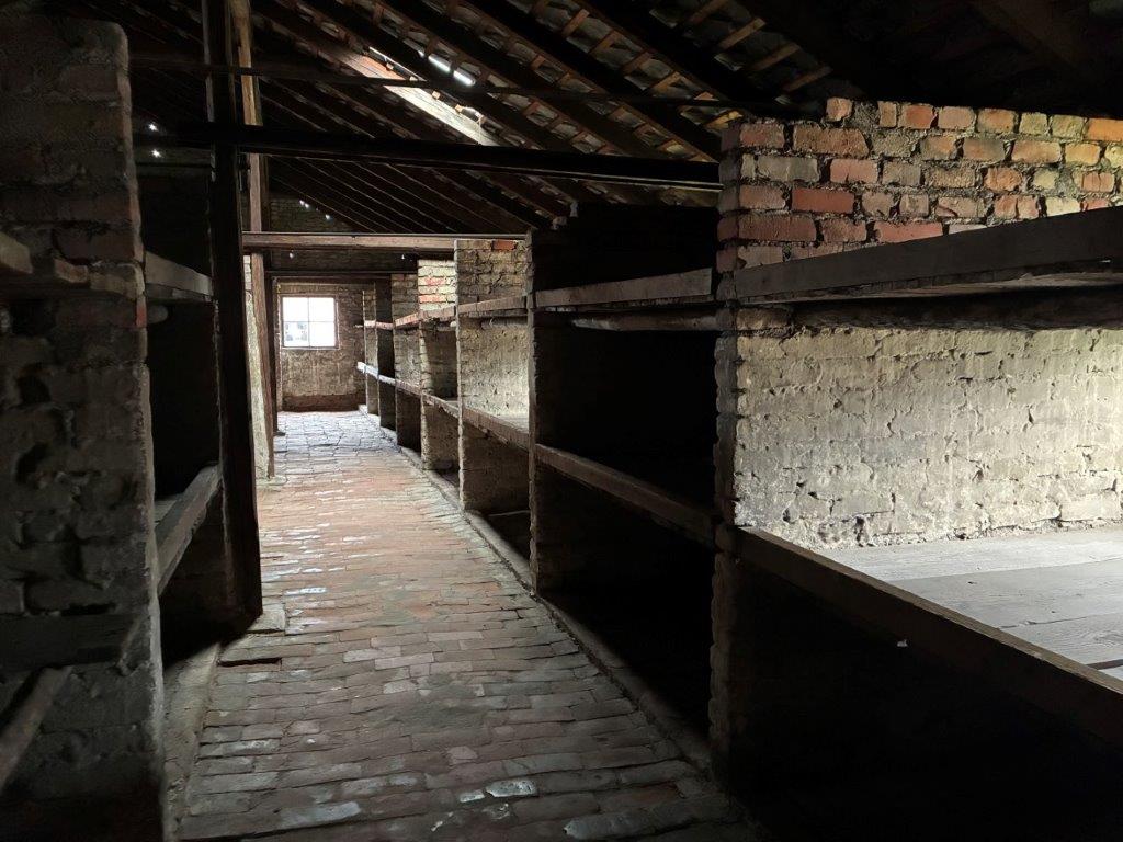 Sleeping quarters at Auschwitz II-Birkenau