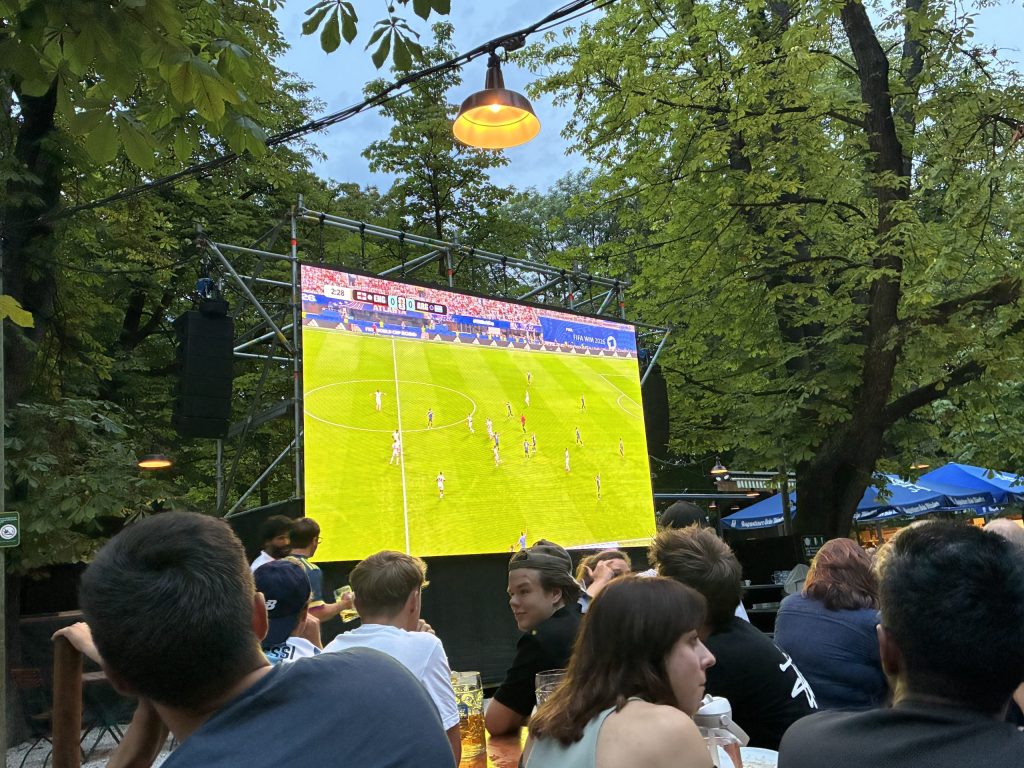 World Cup at Augustiner Biergarten, Munich