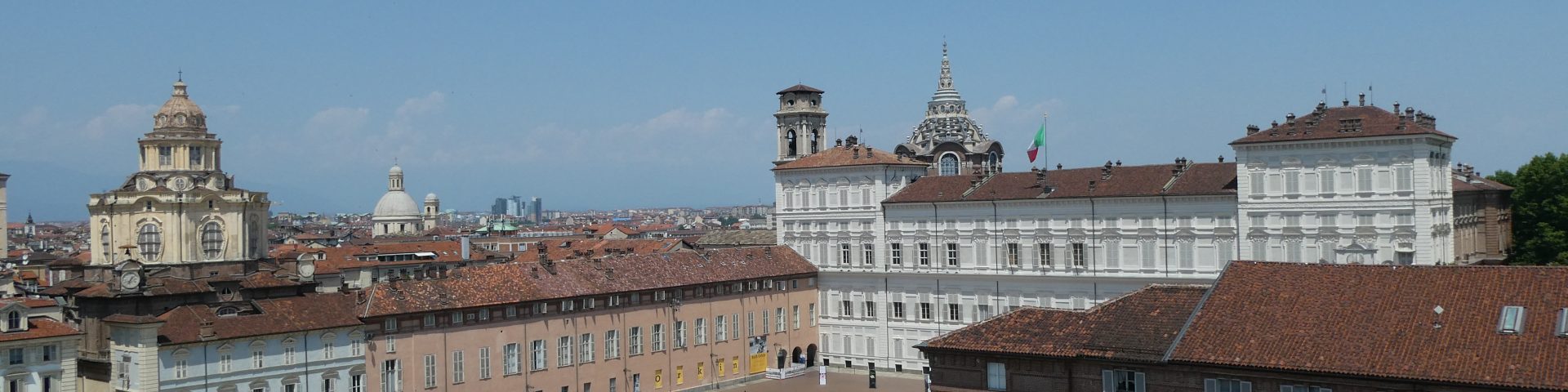 View of Palazza Reale from the top of Palazzo Madama, Turin