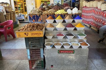 Colurful spices at Sharia As Souq, Aswan