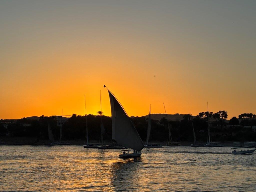 Sunset from the Obelisk Nile Hotel, Aswan